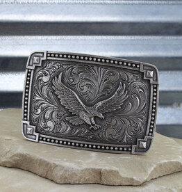 Montana  Silversmiths Soaring Eagle Rectangle Belt Buckle