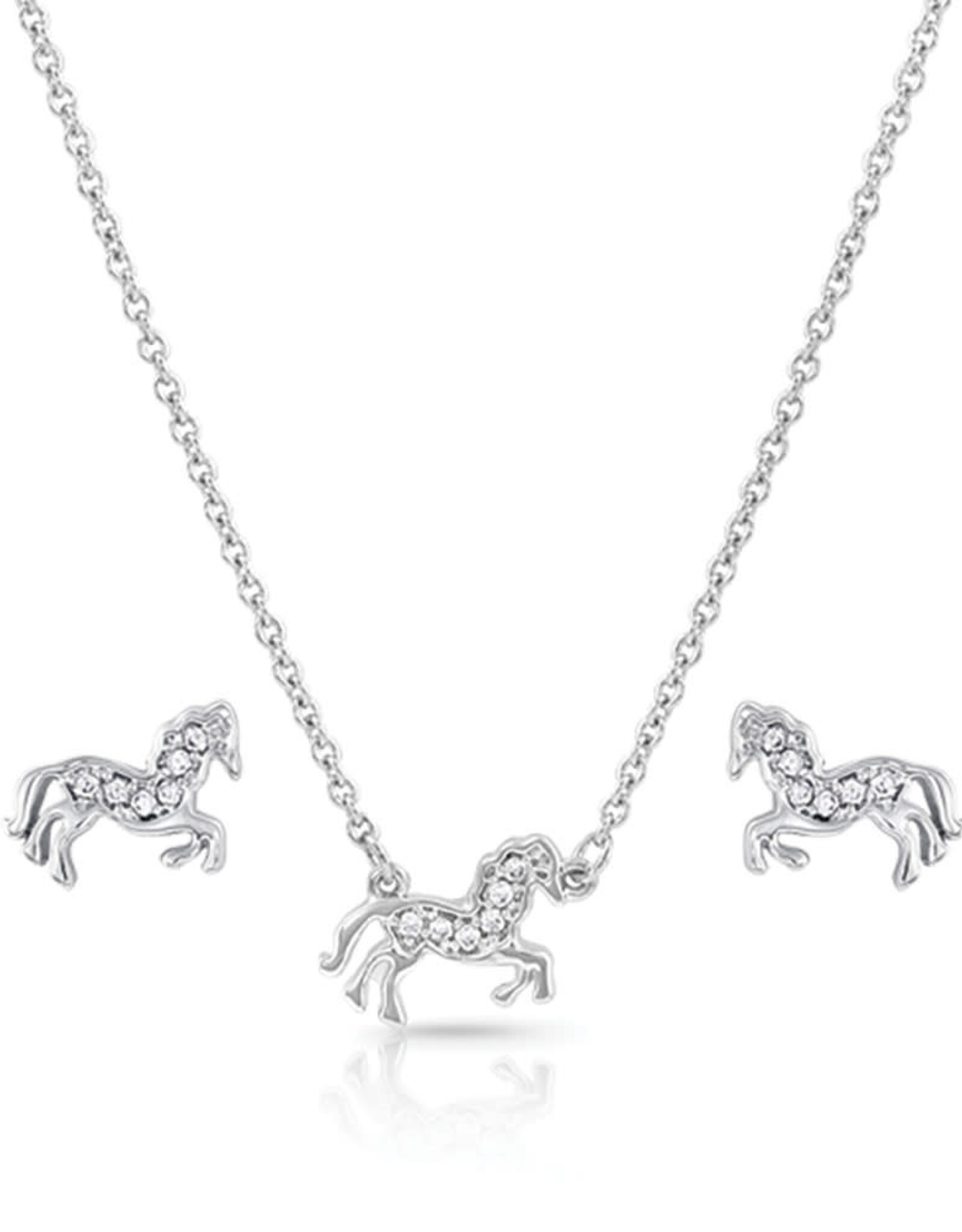 Montana Silversmiths All The Pretty Horses Necklace and Earring Set