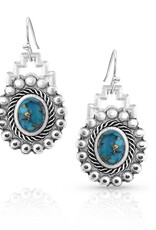 Montana Silversmiths Blue Spring Turquoise Earrings