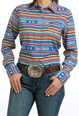 Cinch Womens Cinch Bright Serape Aztec Arena Flex Long Sleeve Button Western Shirt