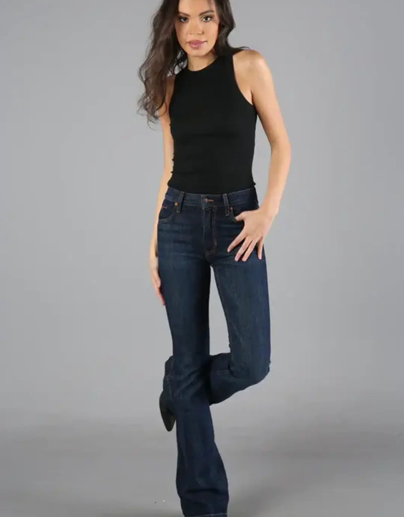 Womens Kimes Jennifer Ultra High Rise & Super Wide Flare Jean