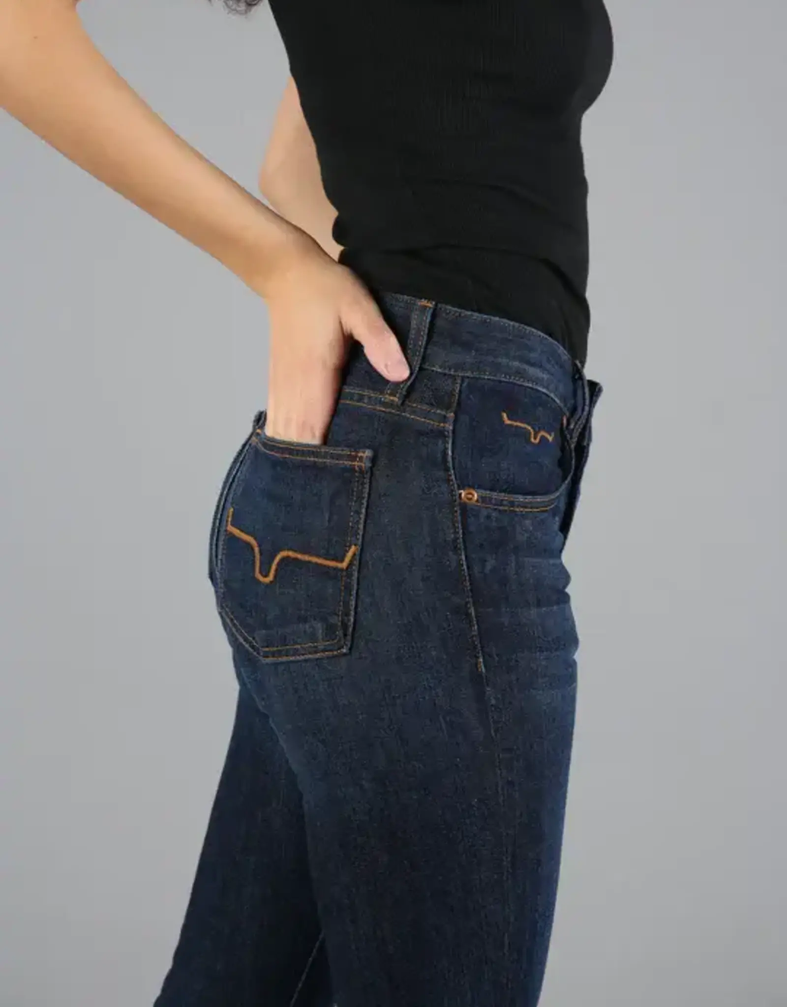 Womens Kimes Jennifer Ultra High Rise & Super Wide Flare Jean