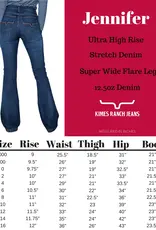 Womens Kimes Jennifer Ultra High Rise & Super Wide Flare Jean