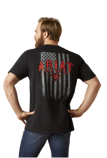 Ariat Ariat Mens Black Land Of The Free Logo T-Shirt