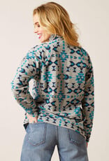 Ariat Womens Ariat Riverton Blue Aztec REAL Comfort Sweatshirt