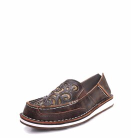 Ariat Ariat Womens Brown Copper Glitter Inlay Cruiser Slip On Shoe