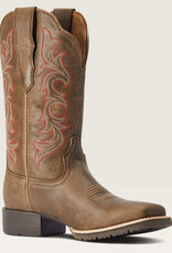 Ariat Womens Ariat Hybred Rancher Stretch Fit Pebble Brown Western Cowboy Boot