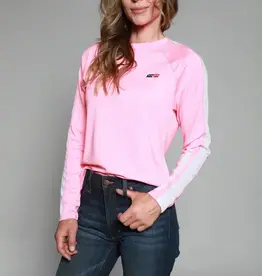 Womens Kimes K1 Performance Tech Pink Long Sleeve Shirt