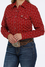 Cinch Womens Cinch Multi Color Stitch Print Snap Western Shirt