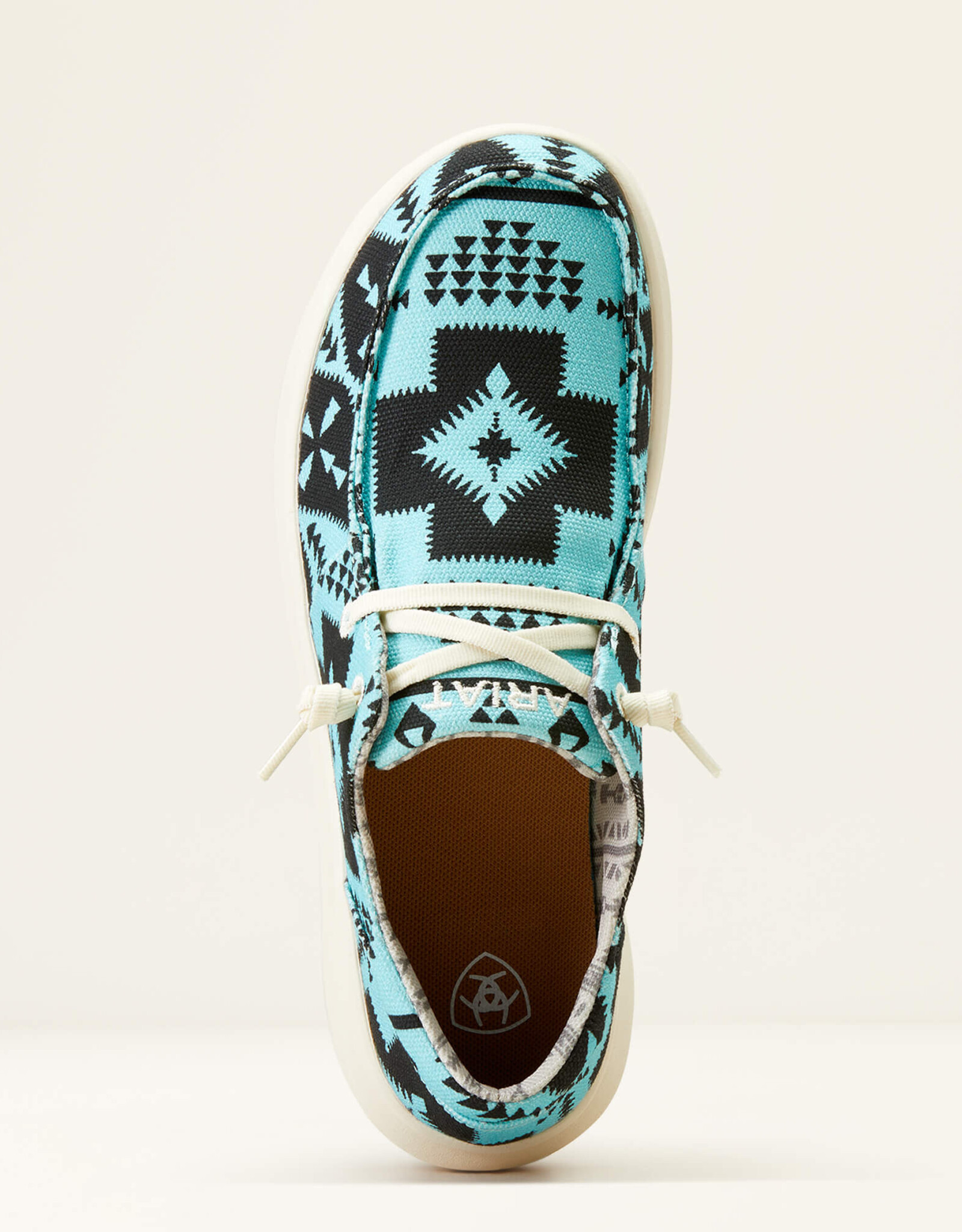 Ariat Womens Ariat Turquoise Black Saddle Blanket Aztec Hilo Shoe
