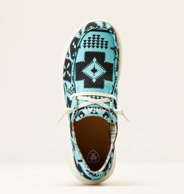 Ariat Womens Ariat Turquoise Black Saddle Blanket Aztec Hilo Shoe
