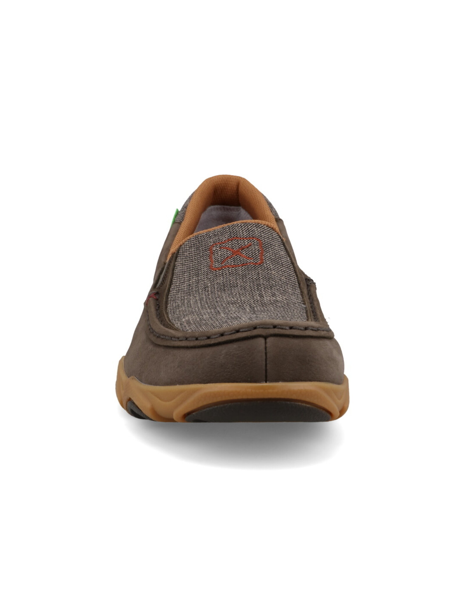 Mens Twisted X Eco Dust and Cocoa Slip On Driving Moc