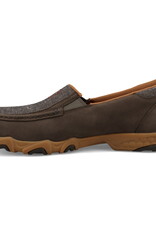 Mens Twisted X Eco Dust and Cocoa Slip On Driving Moc