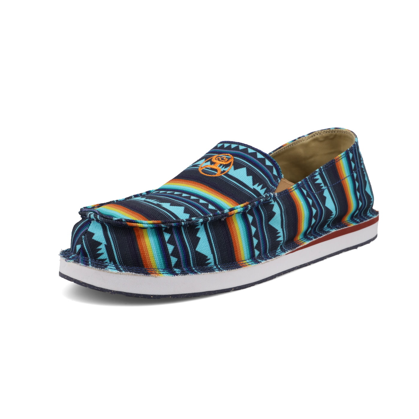 Twisted X Hooey Blue Geo Landscape Slip On Western Shoe - Cowpokes