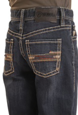 Boys Rock N Roll Dark Blue Reflex Regular Fit Bootcut Denim Jeans