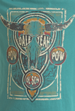 Boys Dale Brisby Pow Pow Turquoise Short Sleeve T Shirt