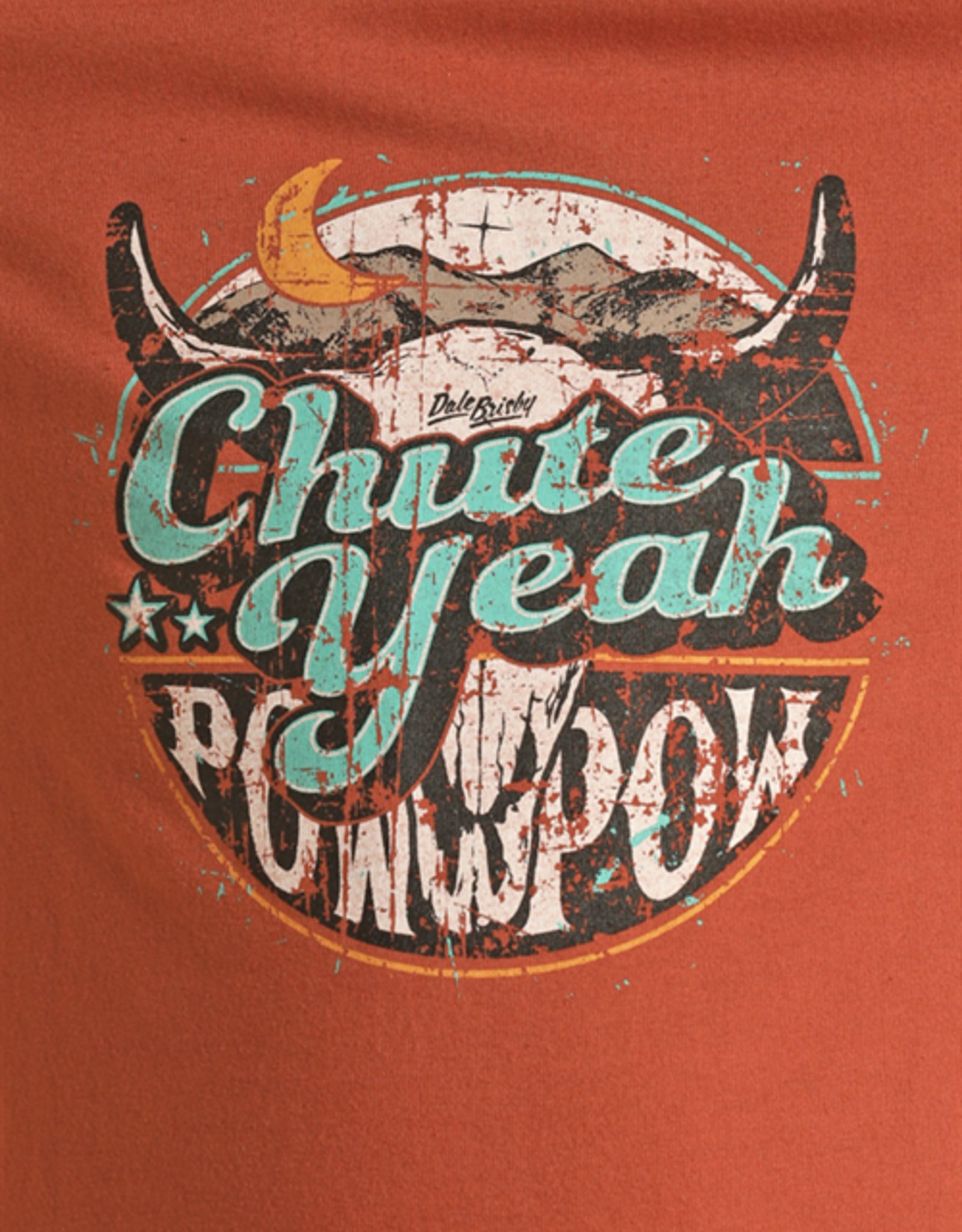 Boys Dale Brisby Chute Yeah Rust Short Sleeve T Shirt