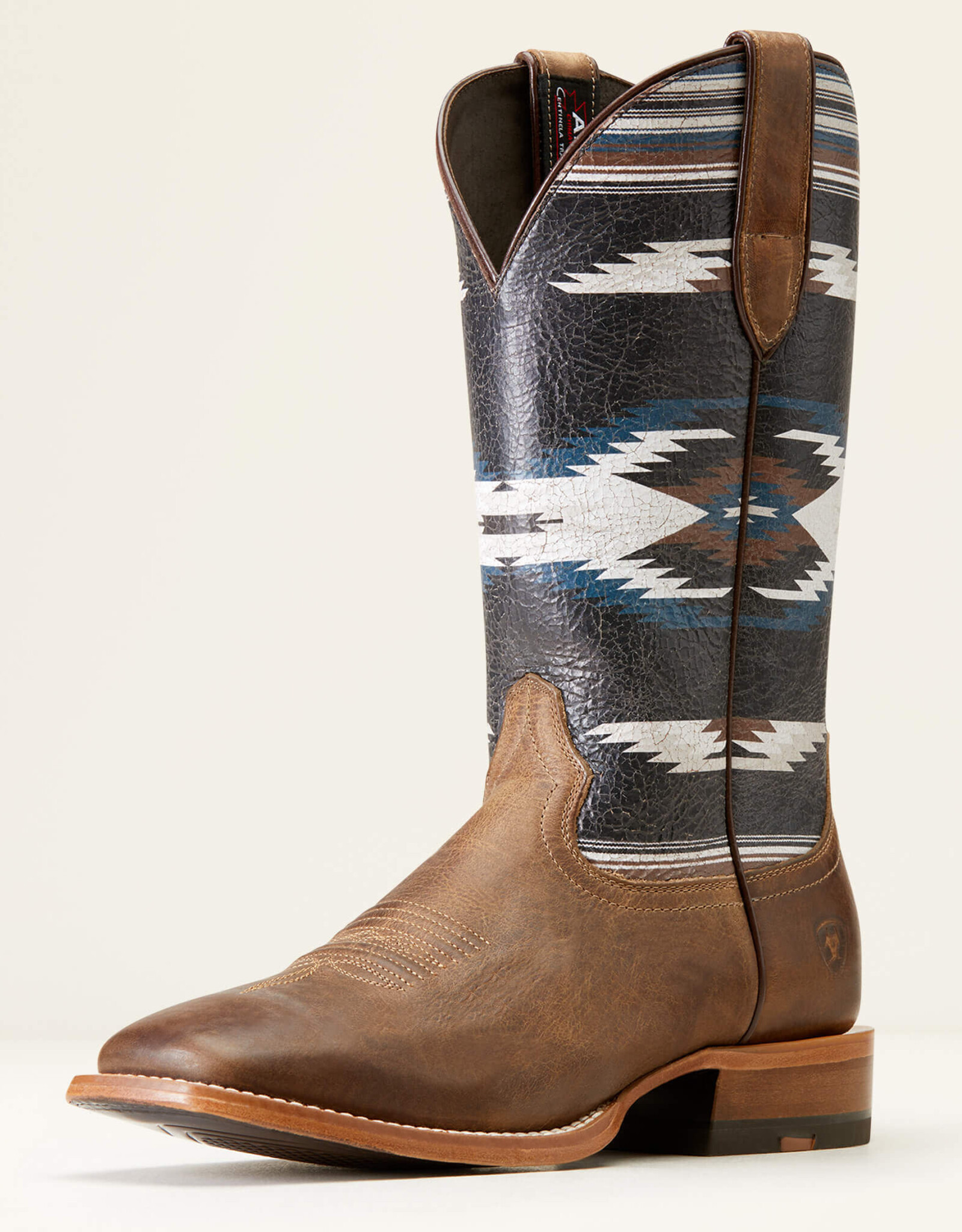 Ariat Mens Ariat Blue Crunch Chimayo Oily Distressed Wide Square Toe Western Cowboy Boot