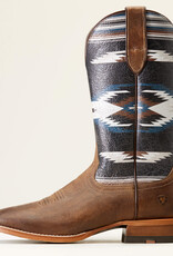 Ariat Mens Ariat Blue Crunch Chimayo Oily Distressed Wide Square Toe Western Cowboy Boot
