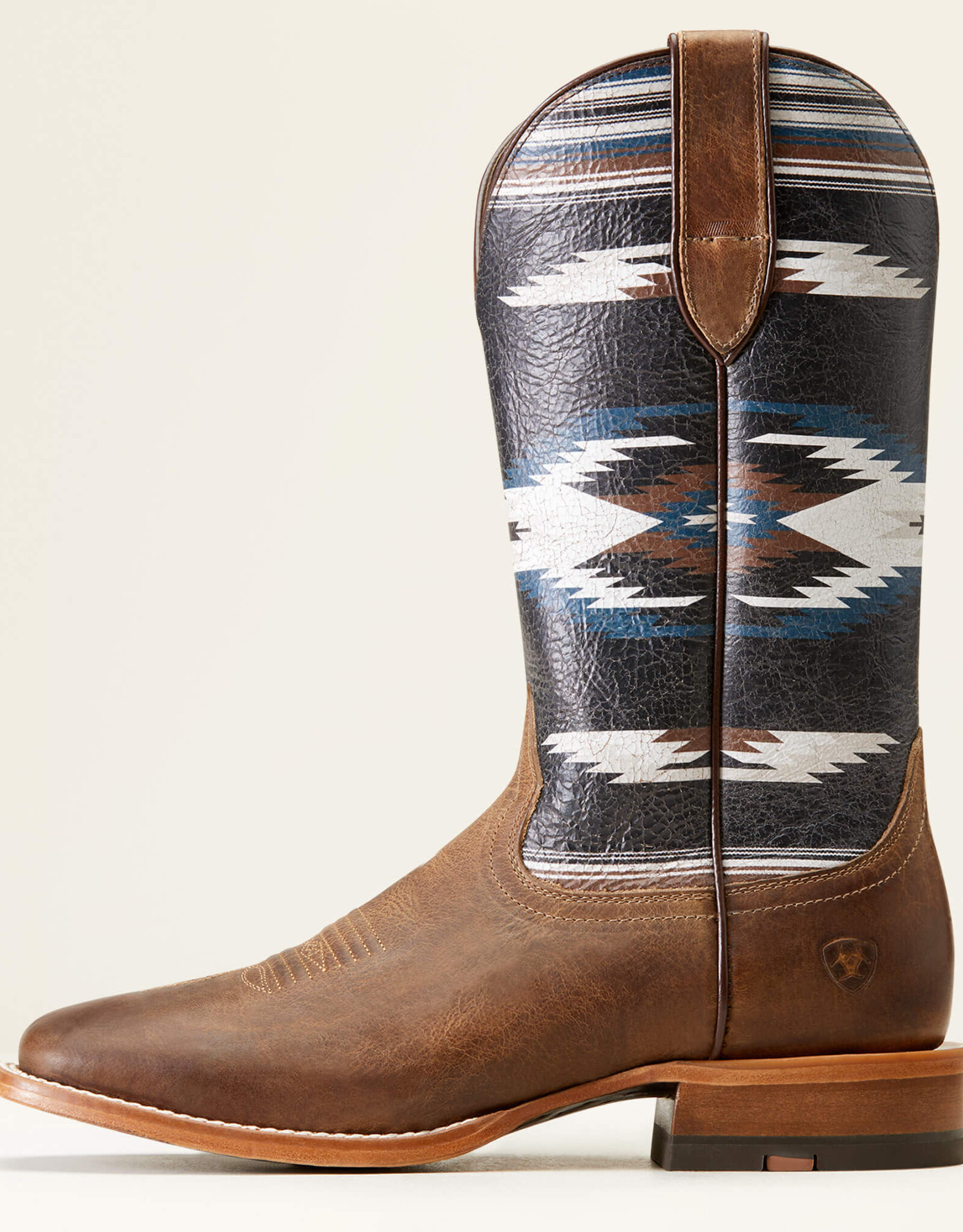 Ariat Mens Ariat Blue Crunch Chimayo Oily Distressed Wide Square Toe Western Cowboy Boot