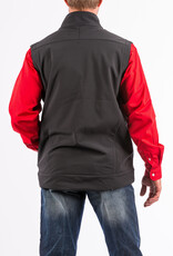 Cinch Mens Cinch Concealed Carry Black Bonded Vest Black Embroidered Logo