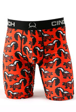 Cinch Mens Cinch Boxer Briefs 9" Stinker Skunk