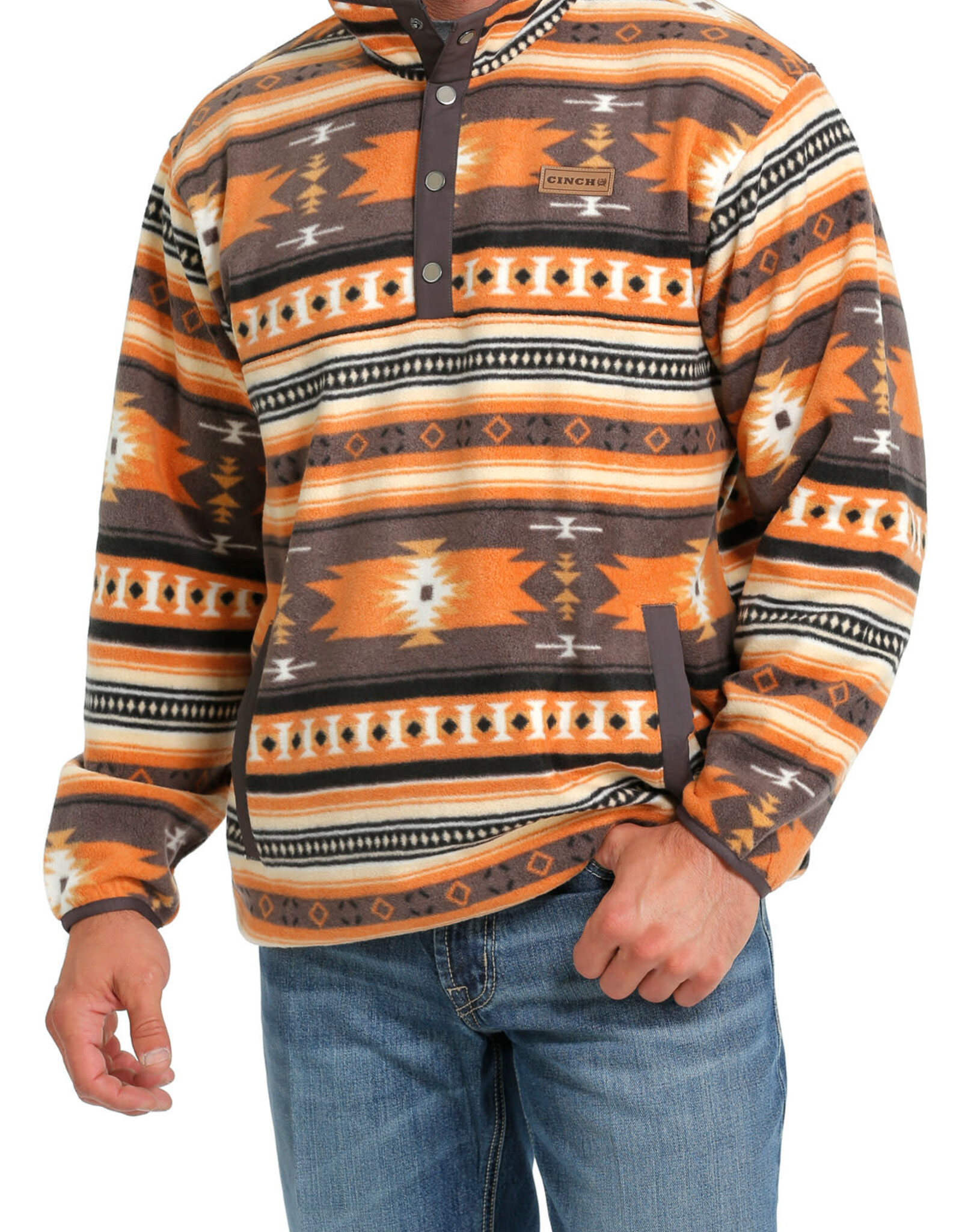 Cinch Autumn Navy Aztec Hoodie Fleece – Roman Valley Ranch