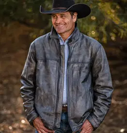 Mens STS Grulla Rifleman Concealed Carry Leather Jacket