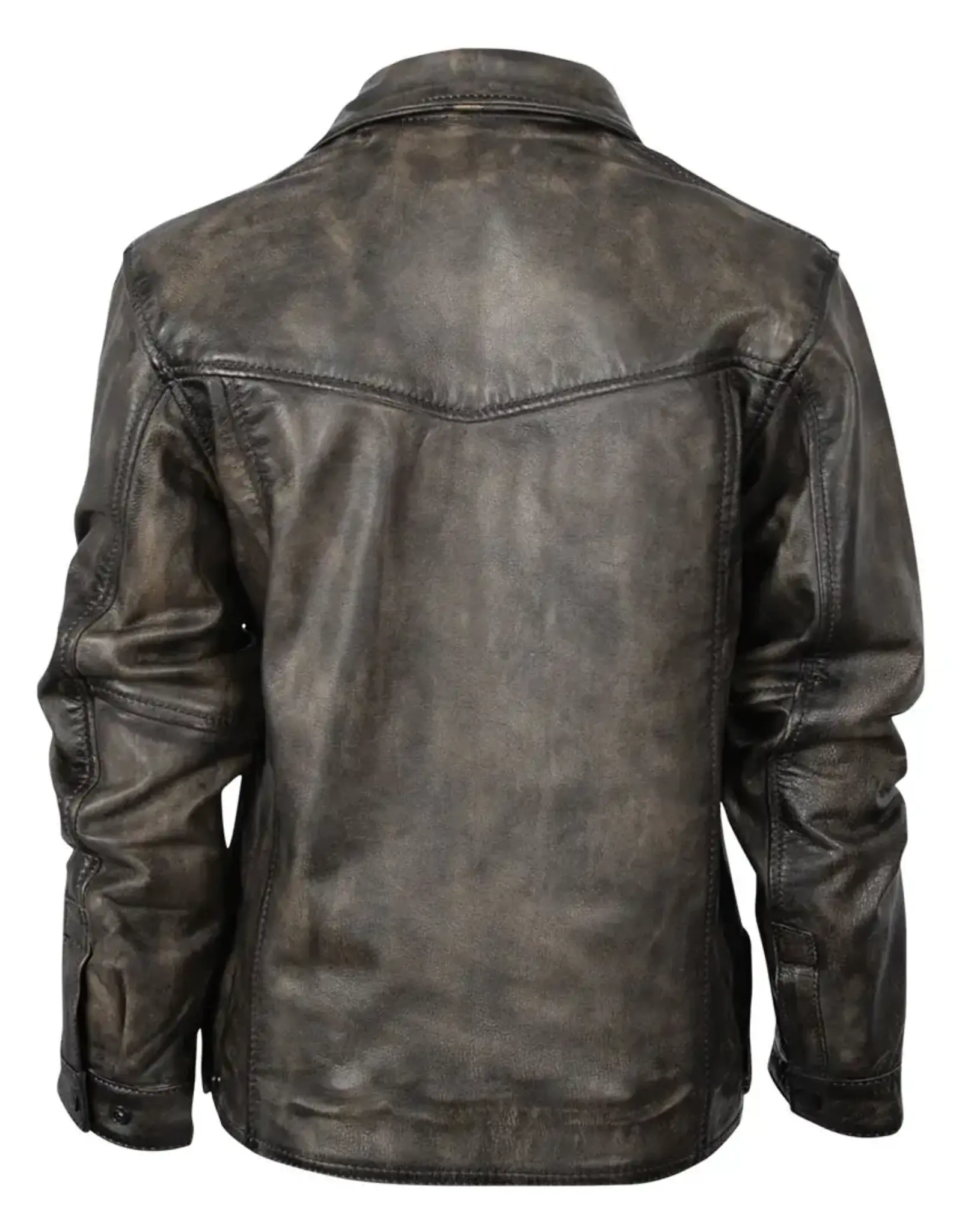 Mens STS Grulla Rifleman Concealed Carry Leather Jacket