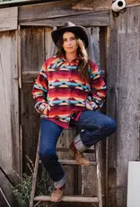 Womens Outback Scarlett Aztec Soft Fleece Shirt Jacket