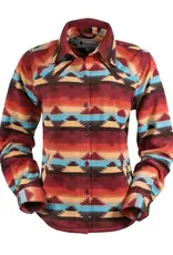 Womens Outback Scarlett Aztec Soft Fleece Shirt Jacket