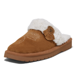 Ariat Womens Ariat Chestnut Jackie Square Toe Scuff Suede Leather Slipper