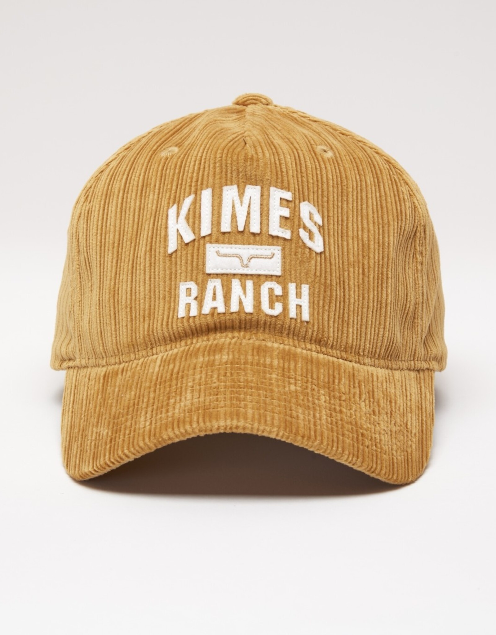 Kimes Mustard O School Corduroy Velcro Closure Ball Cap