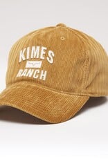 Kimes Mustard O School Corduroy Velcro Closure Ball Cap