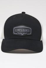 Kimes Black Dodson Premier Leather Patch Trucker Mesh Snap Back Ball Cap