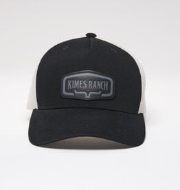 Kimes Black Dodson Premier Leather Patch Trucker Mesh Snap Back Ball Cap