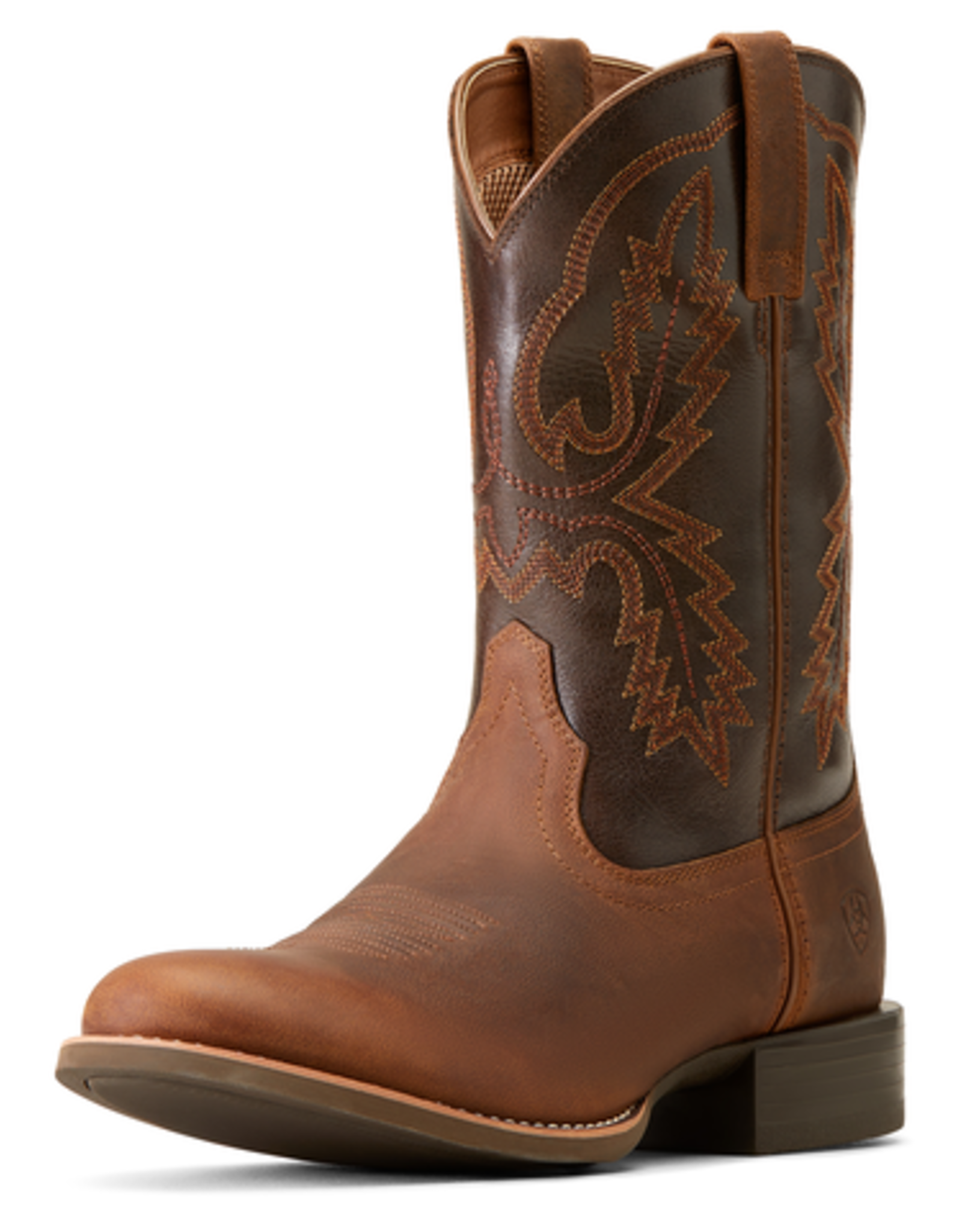 Ariat Mens Ariat Sport Stratten  11" U Toe Sorrel Brown Western Cowboy Boot