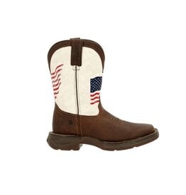 Durango Durango Youth Kids Lil Rebel Flag Western Square Toe Cowboy Boot 3.5-7