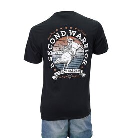 Mens Cowboy Hardware Black Short Sleeve 8 Second Warrior Shirt