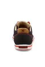 Womens Twisted X Casual Kicks Black with Red Stitching and Tooling