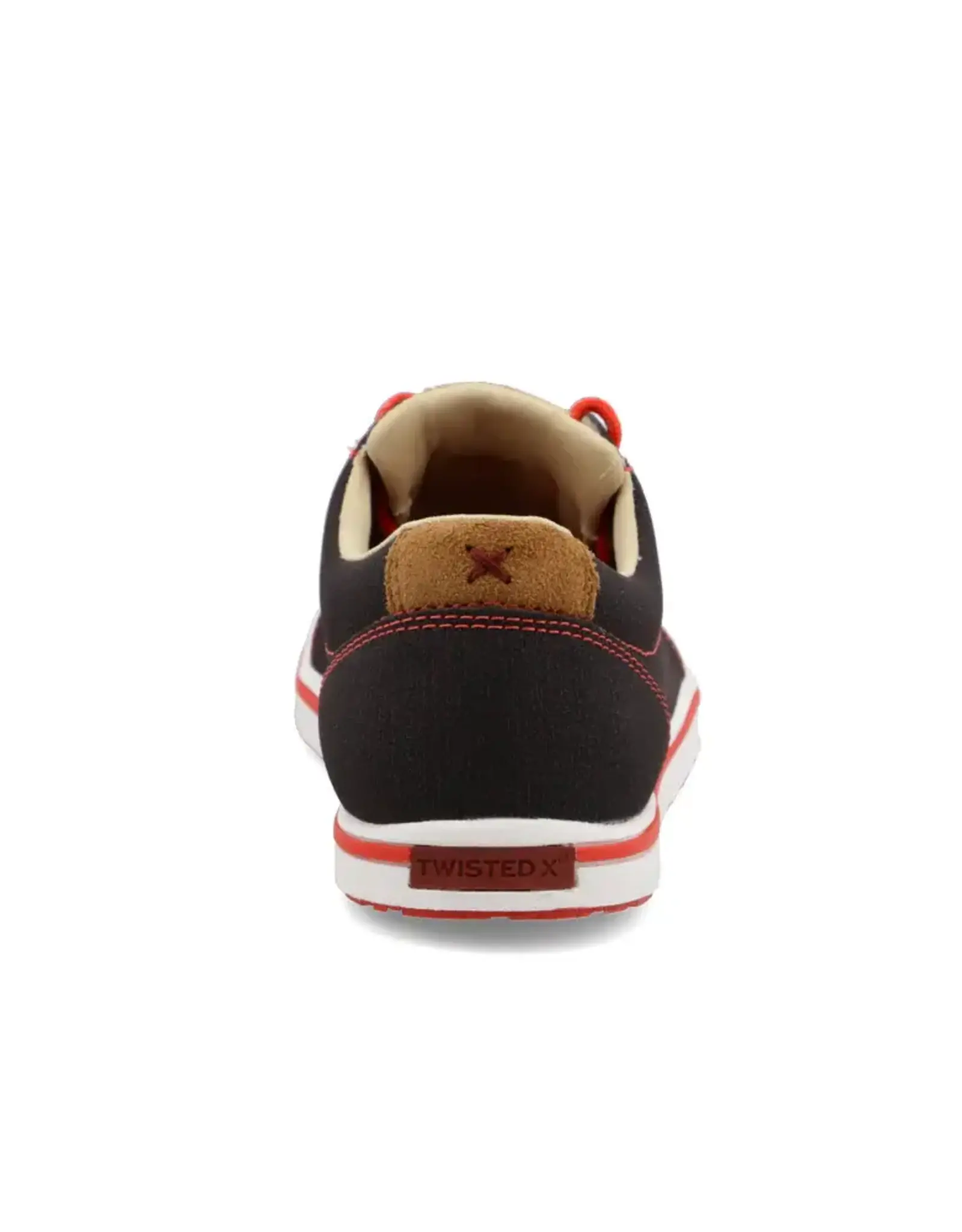 Womens Twisted X Casual Kicks Black with Red Stitching and Tooling