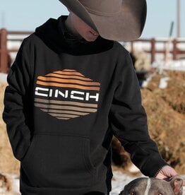 Cinch Boys Cinch Black Hooded Sweatshirt With Screened Logo