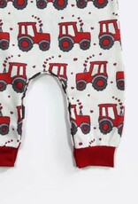 Red Tractor Heart Infant  Romper