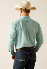 Ariat Ariat Mens Team Gian Long Sleeve Light Aqua Button Western Shirt