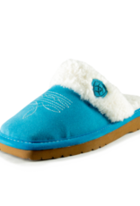 Ariat Womens Ariat Bright Turquoise Jackie Square Toe Scuff Suede Leather Slipper