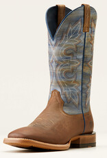 Ariat Mens Ariat Standout Loco Brown Cloud Blue 13" Wide Square Western Cowboy Boot