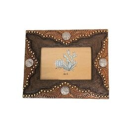 Leather Pattern Concho 6x4 Picture Frame