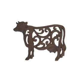 Cast Iron Cow with Scrolls Trivet
