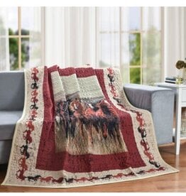 Wild And Free Quilt Throw Blanket