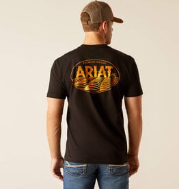 Ariat Ariat Mens Gold Harvest Farm Fields Black Short Sleeve T Shirt